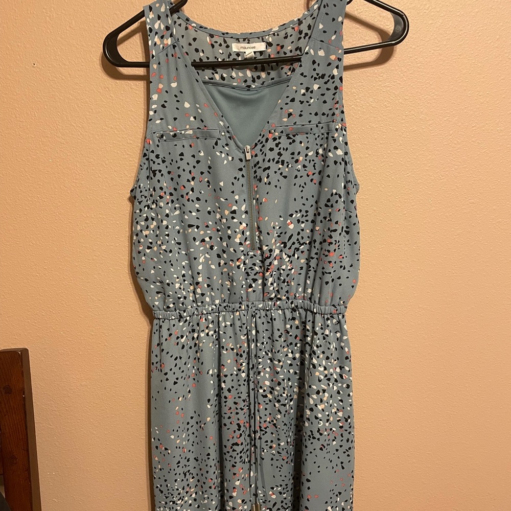 Light Blue Speckled Dress